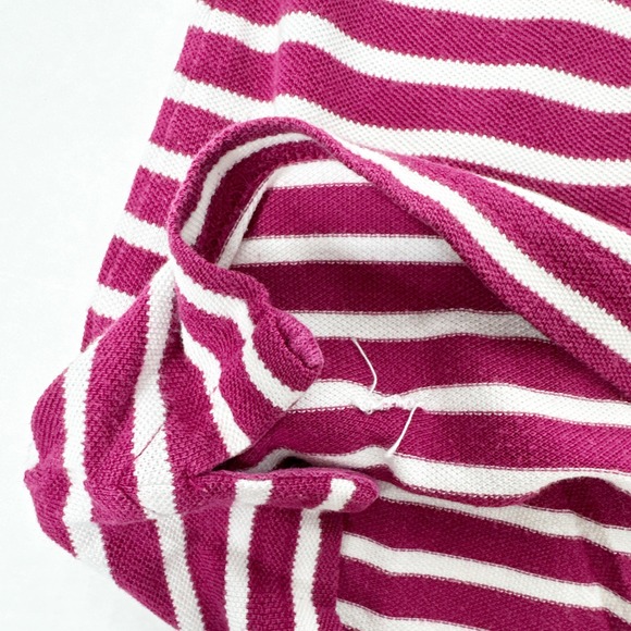 Burberry Brit Striped Polo Shirt Women's Small Red Pink White Rugby Sporty‎ - Picture 7 of 7